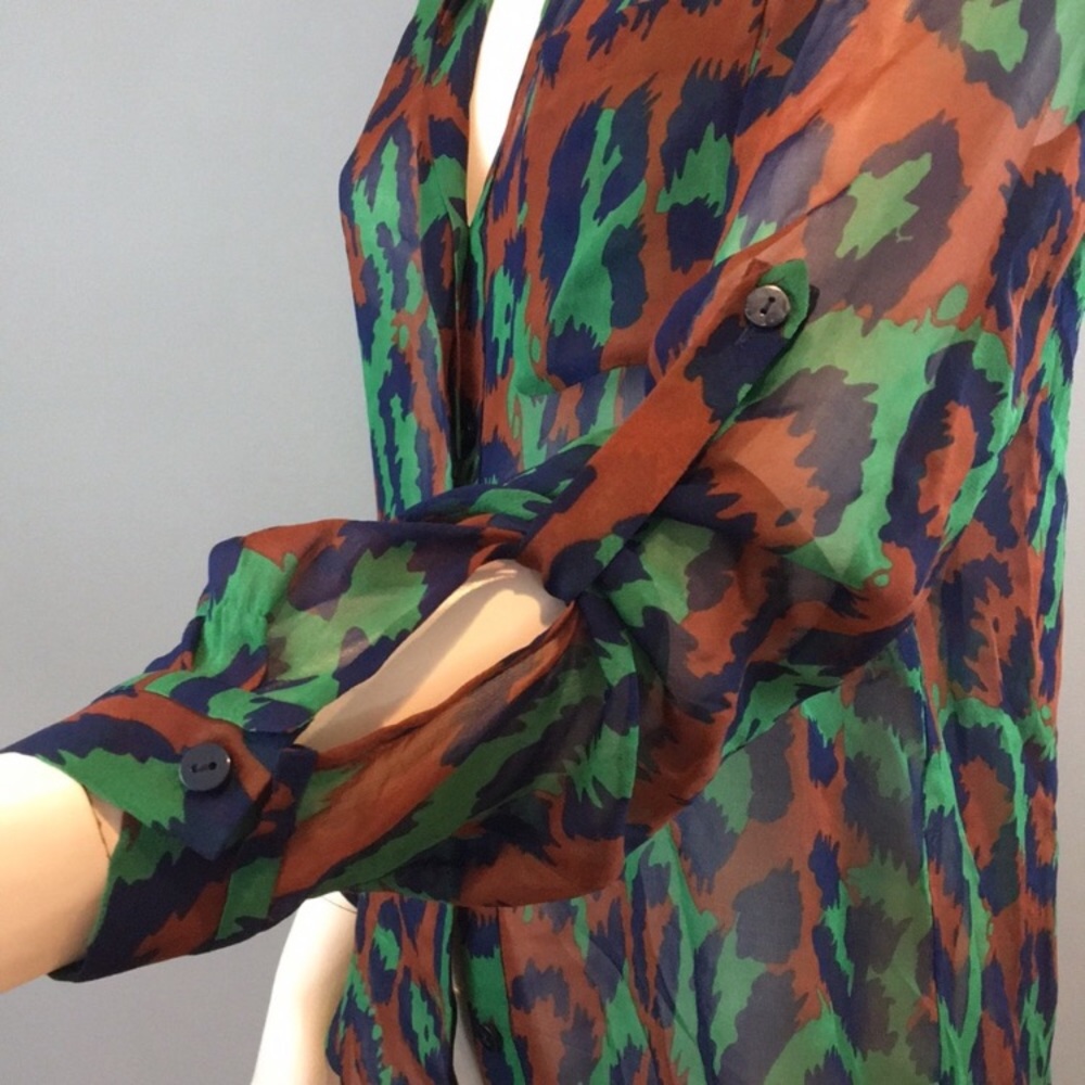 NWOT Diane von Furstenberg Lorelei blouse silk 2 - Picture 4 of 8